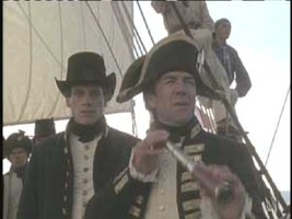Ioan Gruffudd and Robert Lindsay in Horatio Hornblower 