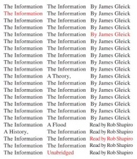 Information Audiobook by James Gleick Information Audiobook by James Gleick