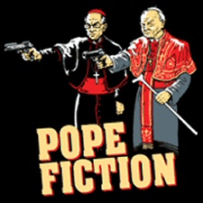 Pope Fiction shirt from Tshirt Bordello Pope Fiction shirt from Tshirt Bordello