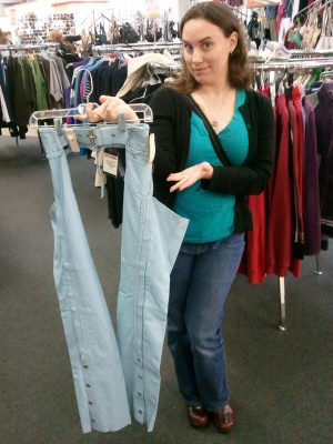 Powder Blue Leather Chaps Powder Blue Leather Chaps