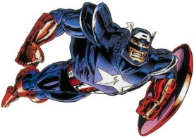 Captain America in armor Captain America in armor