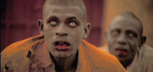 Zombie extras were all locally cast in The Dead Zombie extras were all locally cast in The Dead