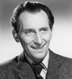 Peter Cushing smiling Peter Cushing smiling