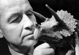 Ray Harryhausen and triceratops Ray Harryhausen and triceratops