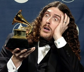 Weird Al Yankovic and friend Weird Al Yankovic and friend