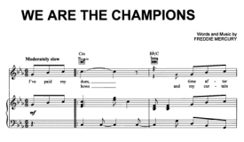 We Are the Champions Sheet Music We Are the Champions Sheet Music