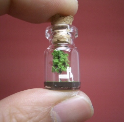 Tiny Green Tree and a Couple Tiny Green Tree and a Couple