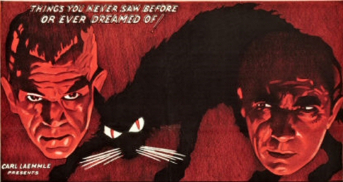 Karloff and Lugosi in The Black Cat (1934) Karloff and Lugosi in The Black Cat (1934)