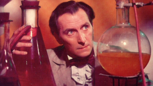 Peter Cushing from Curse of Frankenstein