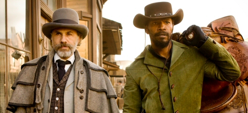 Christoph Waltz and Jamie Foxx in Django Unchained Christoph Waltz and Jamie Foxx in Django Unchained
