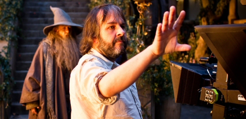 Peter Jackson on the set of The Hobbit: An Unexpected Journey Peter Jackson on the set of The Hobbit: An Unexpected Journey