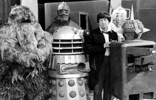 Patrick Troughton as The Doctor with friends Patrick Troughton as The Doctor with friends