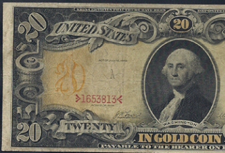 Half an old twenty dollar bill Half an old twenty dollar bill