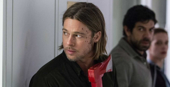 Brad Pitt, Pierfrancesco Favino and Daniella Kertesz from World War Z Brad Pitt, Pierfrancesco Favino and Daniella Kertesz from World War Z