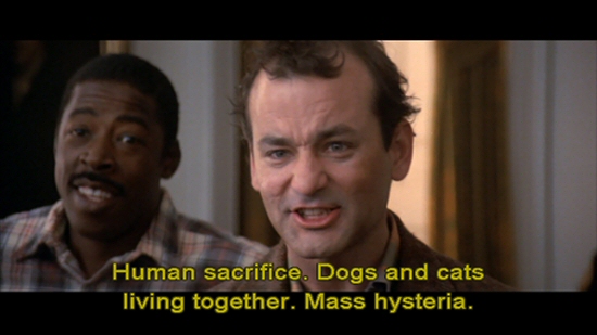 Human Sacrifice - Bill Murray from Ghostbusters Human Sacrifice - Bill Murray from Ghostbusters