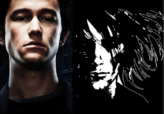 Joseph Gordon-Levitt and Morpheus from Sandman Joseph Gordon-Levitt and Morpheus from Sandman