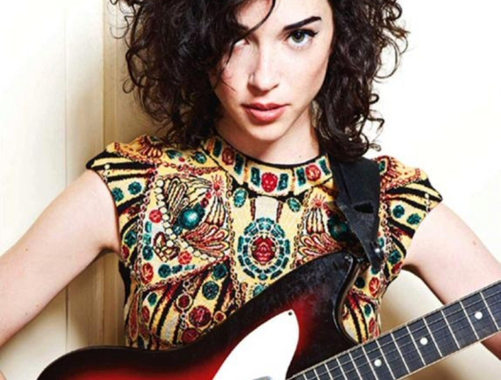 St. Vincent with guitar St. Vincent with guitar