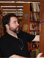 Widge tries to go into Narnia...whoops, wrong door